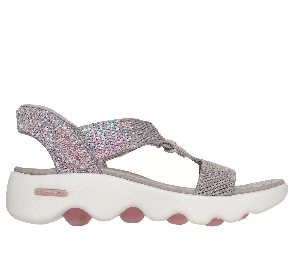 Sandalias Skechers sin cordones: GO WALK Massage Fit – Confetti Sky