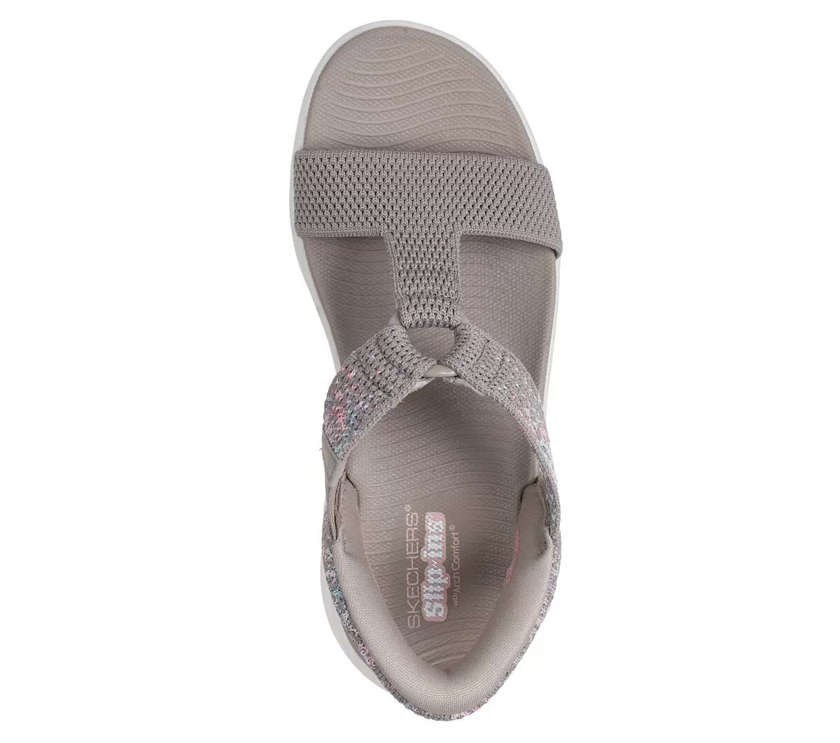Sandalias Skechers sin cordones: GO WALK Massage Fit – Confetti Sky